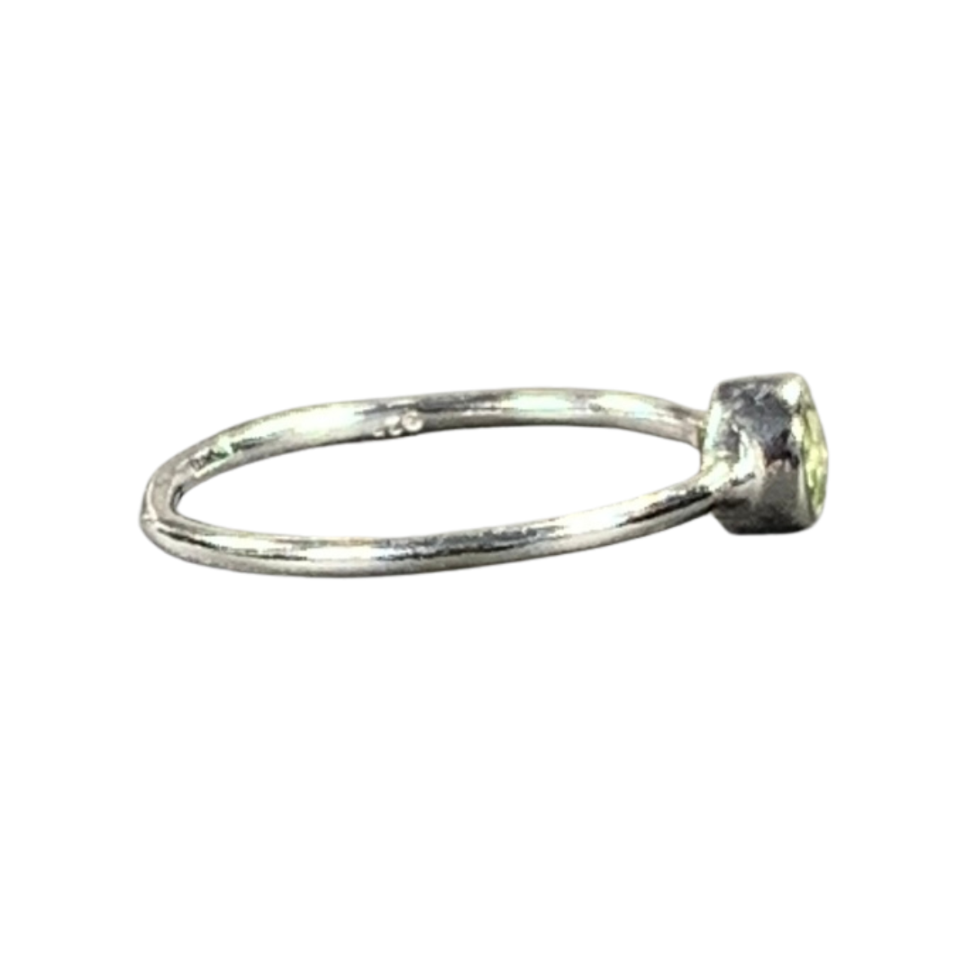Peridot Sterling Silver Ring