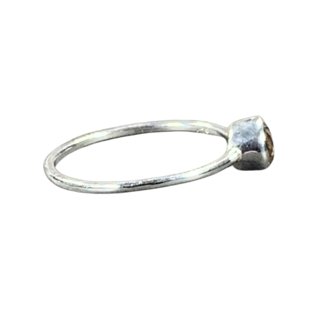 Smoky Quartz Sterling Silver Ring