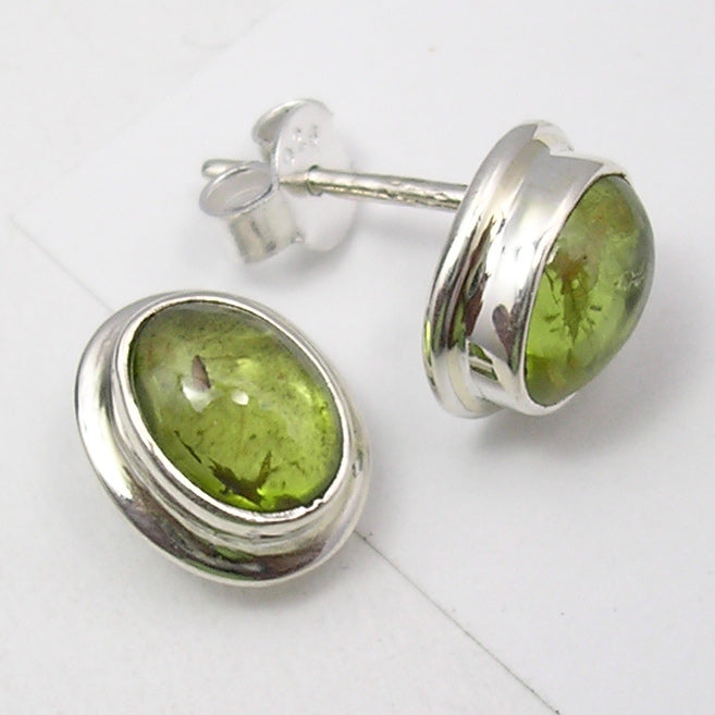 Peridot Sterling Silver Studs