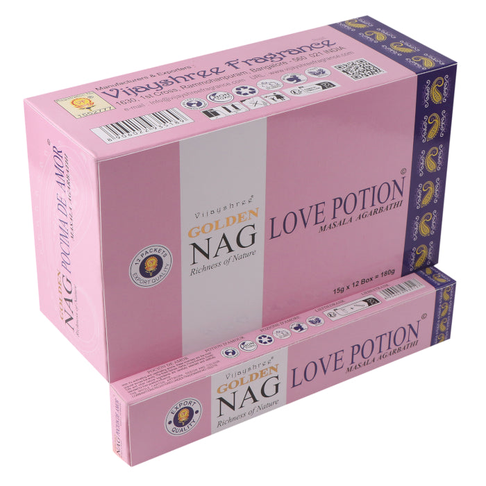 Golden Nag Love Potion Incense Sticks 15 grams