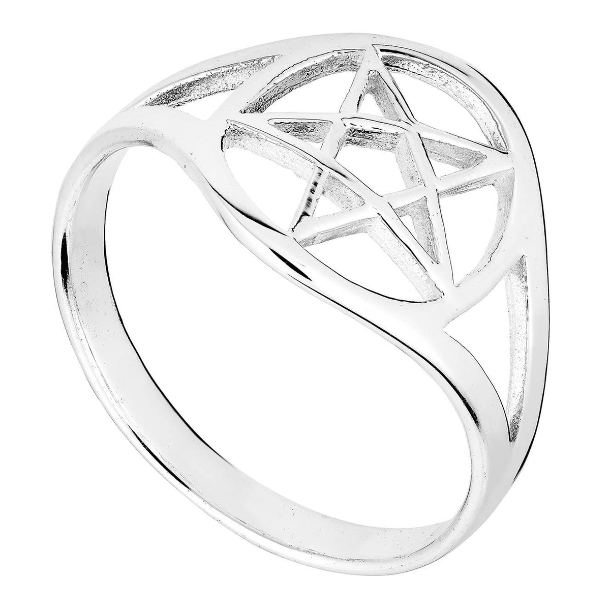 Sterling Silver Pentagram Ring