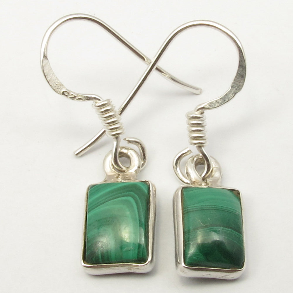 Malachite Sterling Silver Earrings