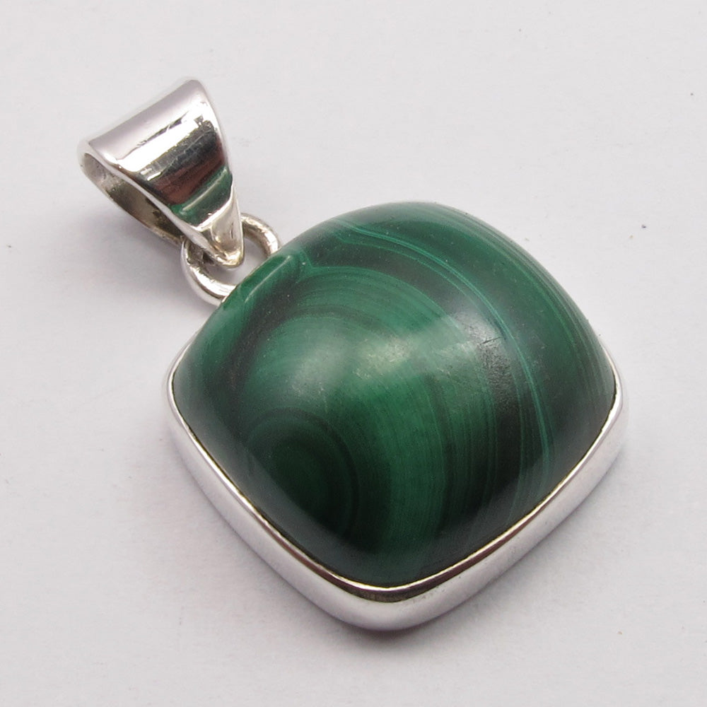 Sterling Silver Malachite Pendant