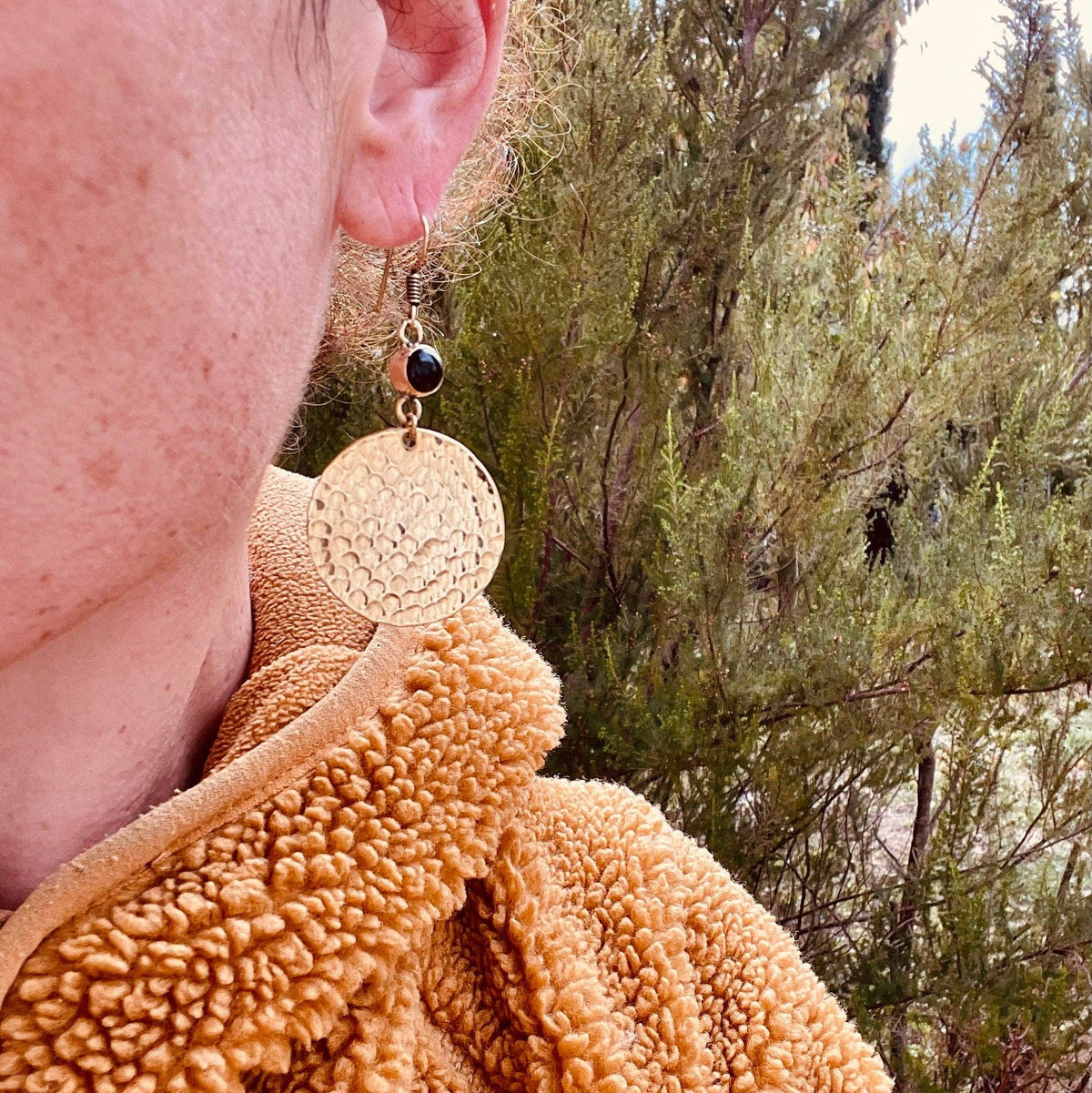Amethyst Pendant Earrings Ethnic, rustic, yoga, hippie, gypsy, pretty, psy, bohemian, festival