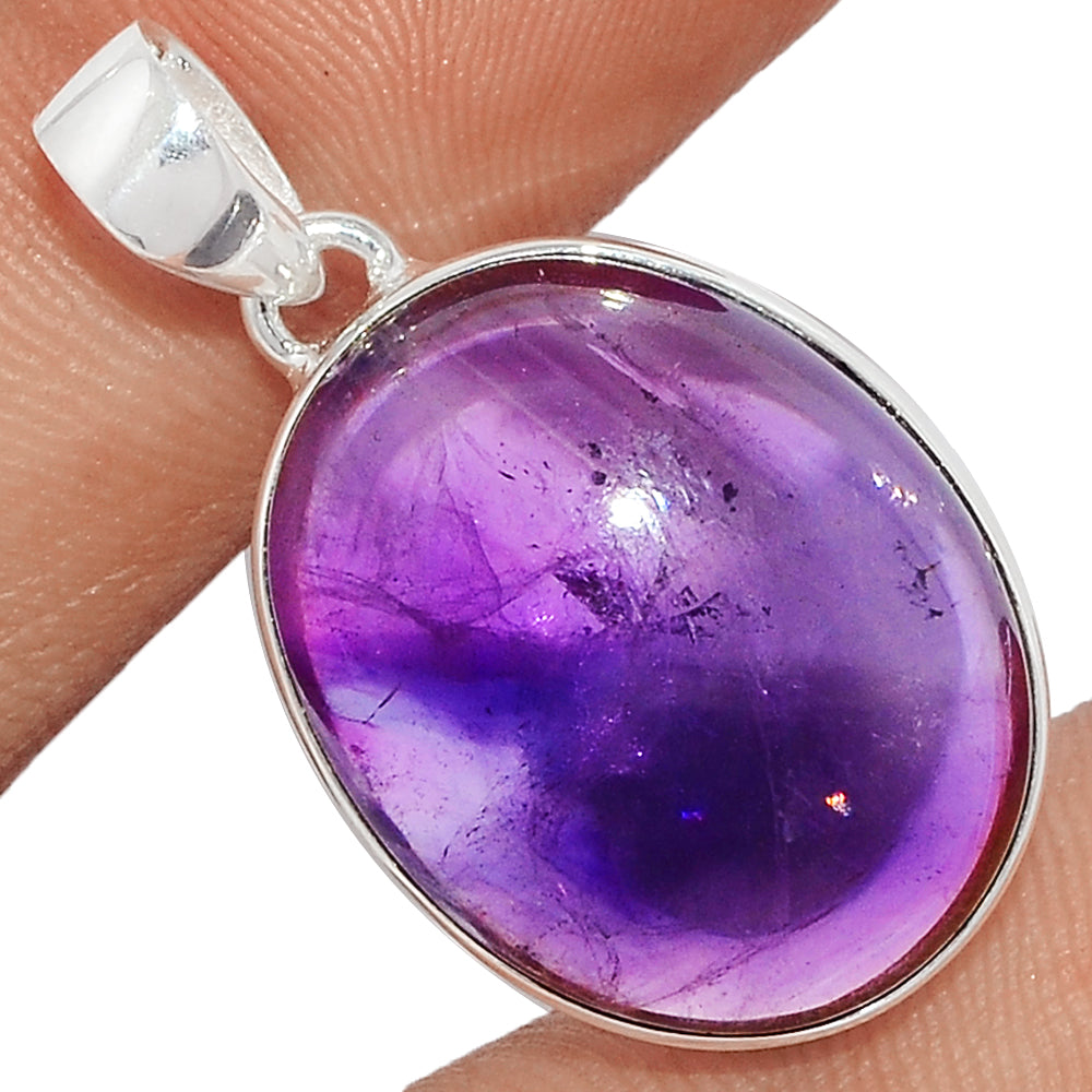 Amethyst Sterling Silver Pendant