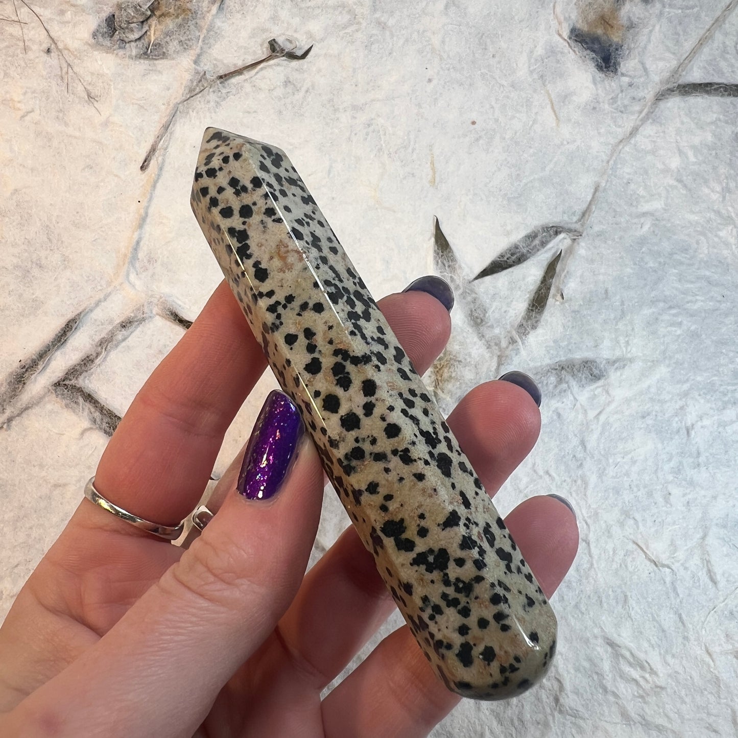 Dalmatian Jasper Wand