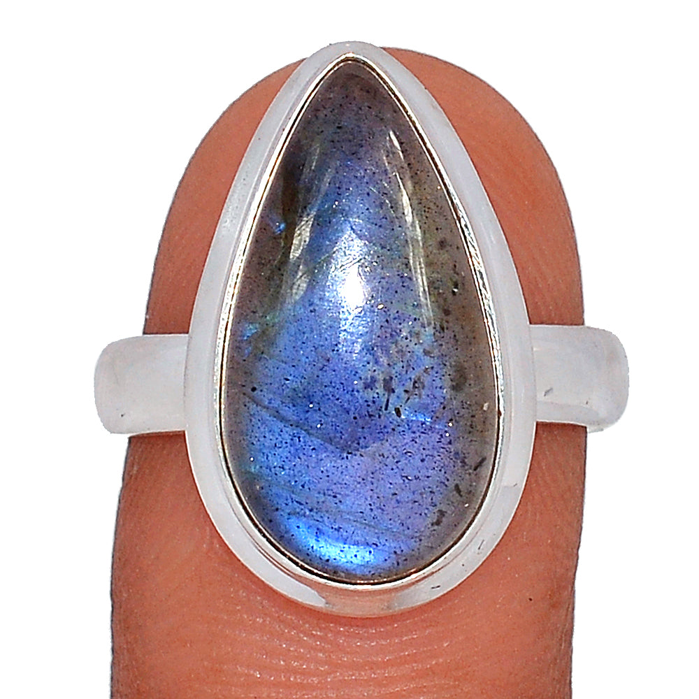 Sterling Silver Blue Fire Labradorite Ring
