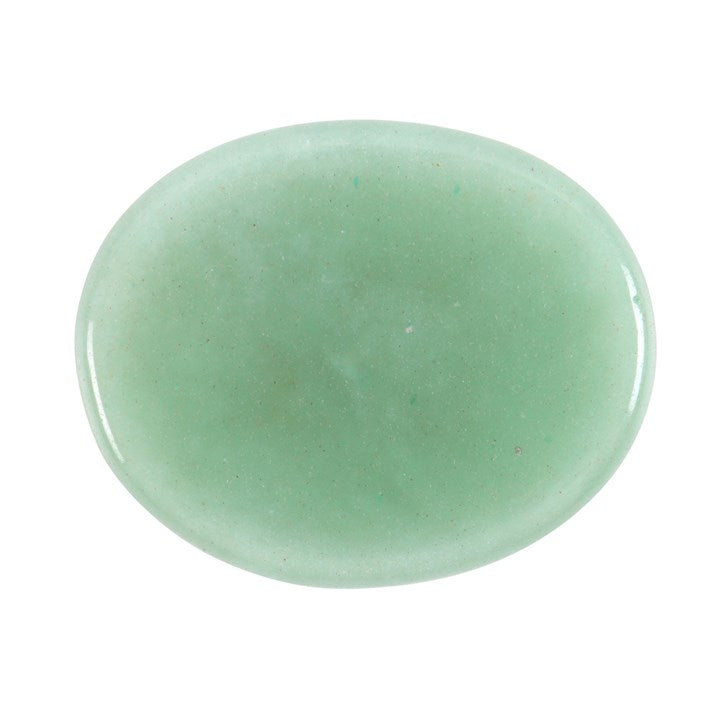Good Luck Green Aventurine Crystal Palm Stone