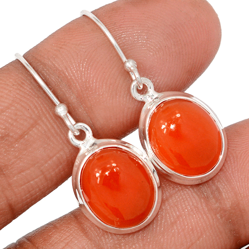 Sterling Silver Carnelian Earrings