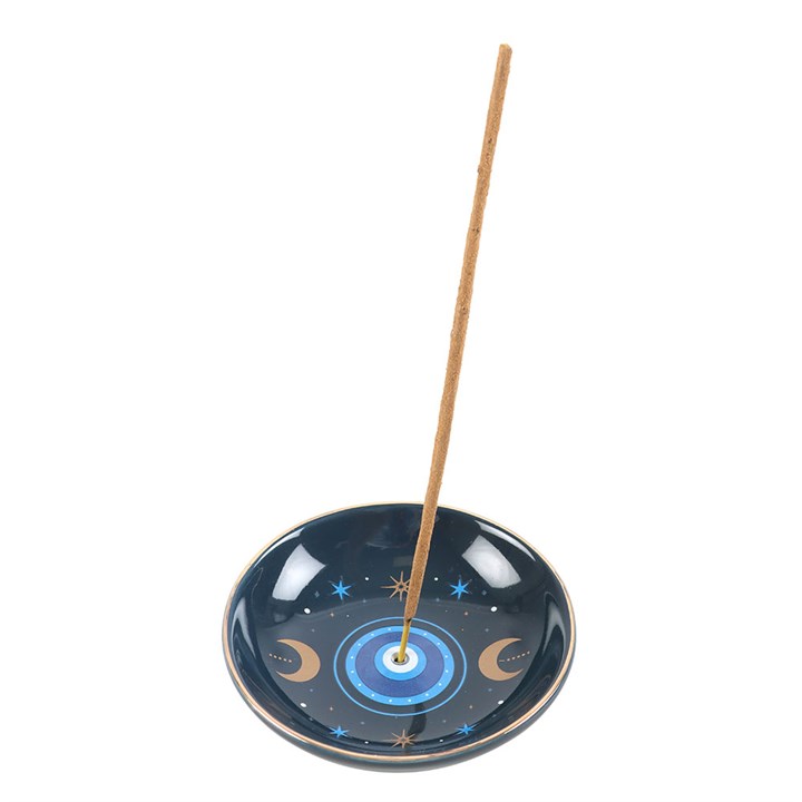 Blue All Seeing Eye Print Incense Holder