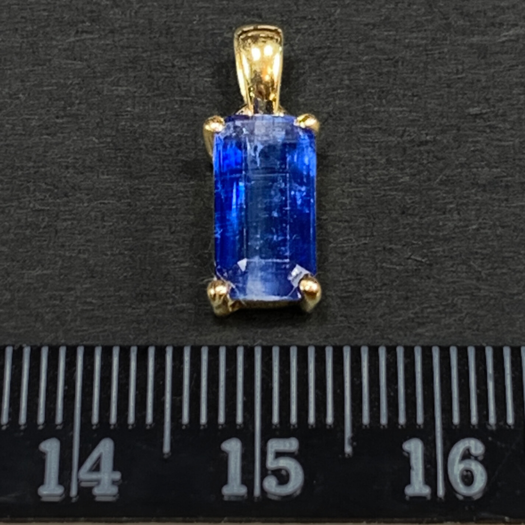 18k Gold Vermeil Kyanite Pendants