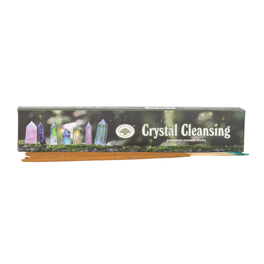 Crystal Cleansing Incense Sticks - Green Tree