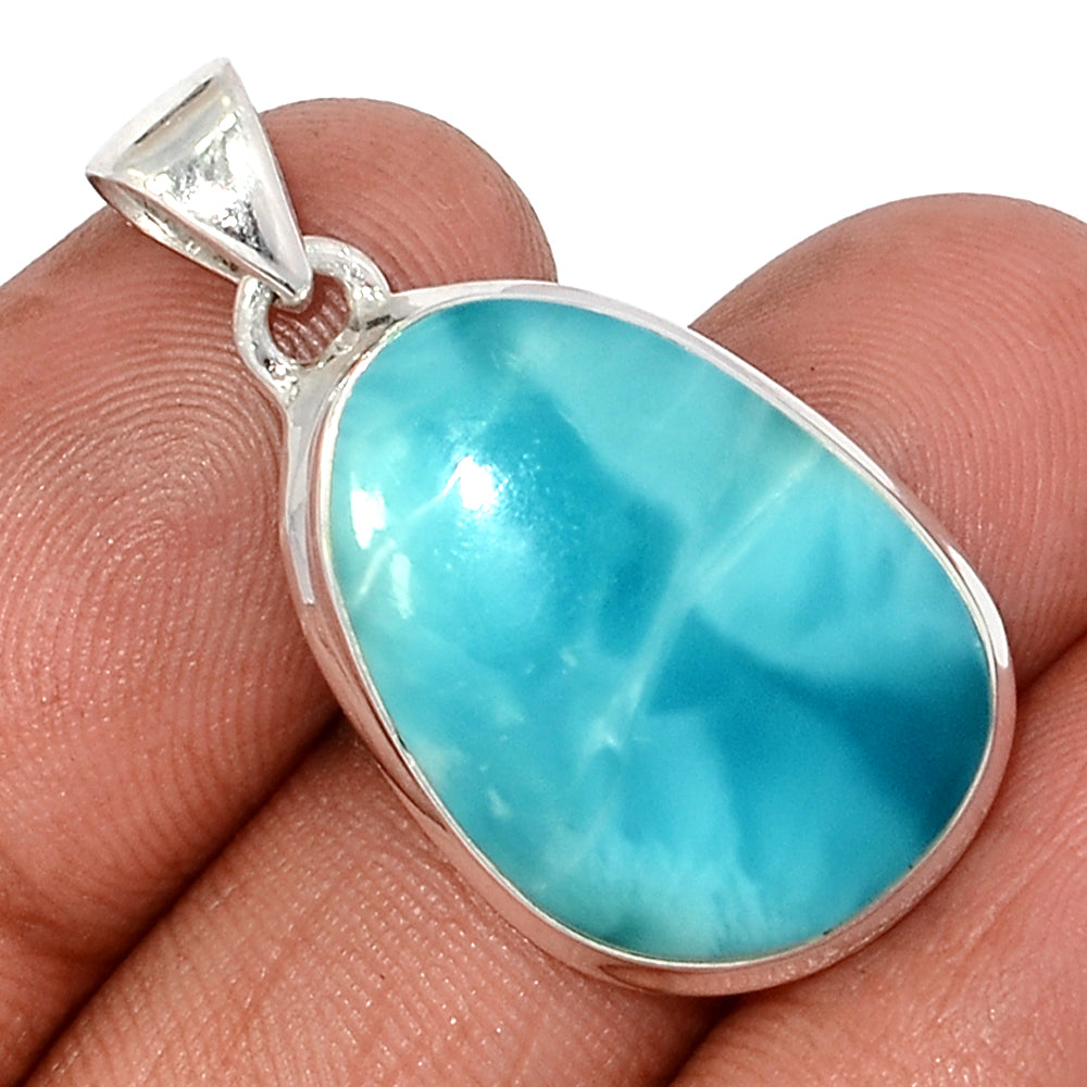 Sterling Silver Larimar Pendant