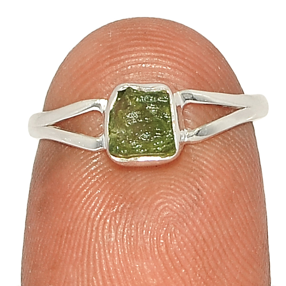 Sterling Silver Moldavite Ring