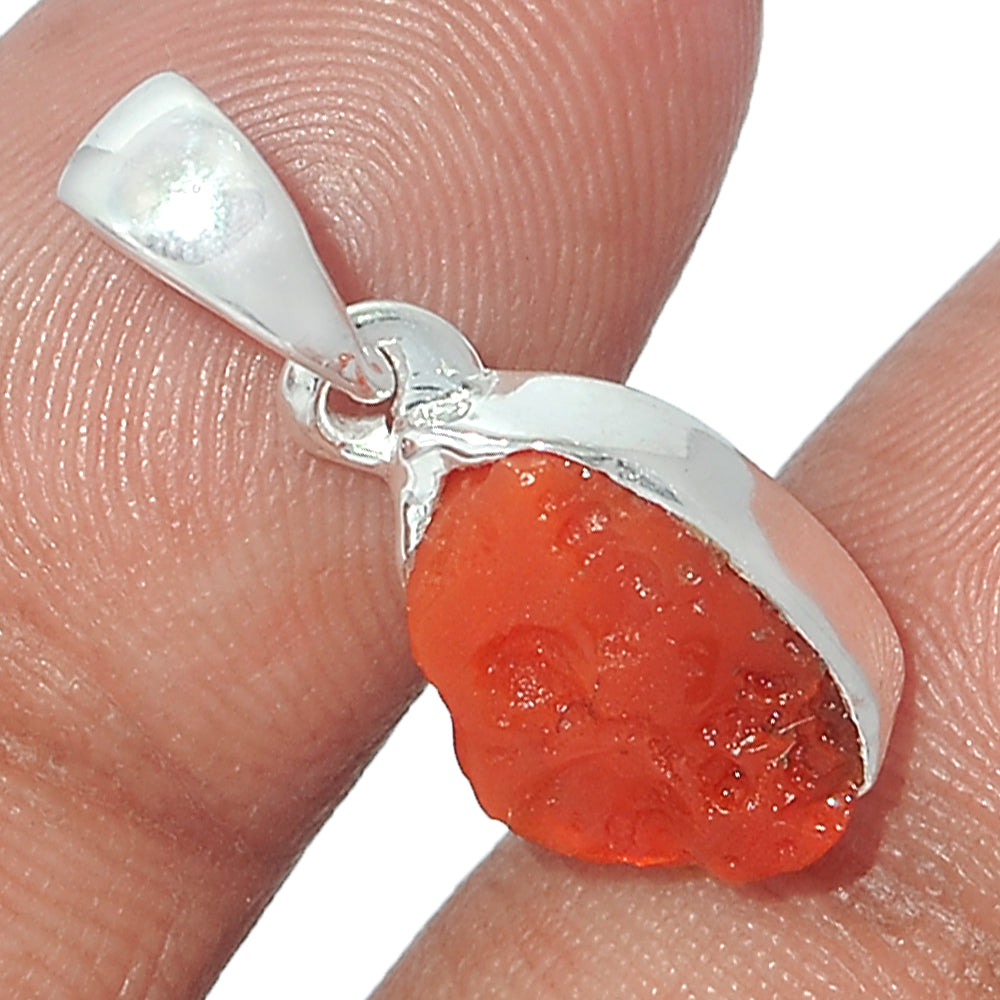 Sterling Silver Mexican Fire Opal Pendant