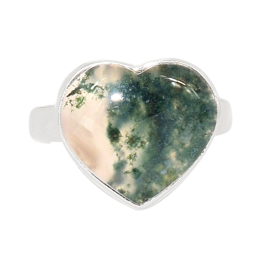 Sterling Silver Moss Agate Ring