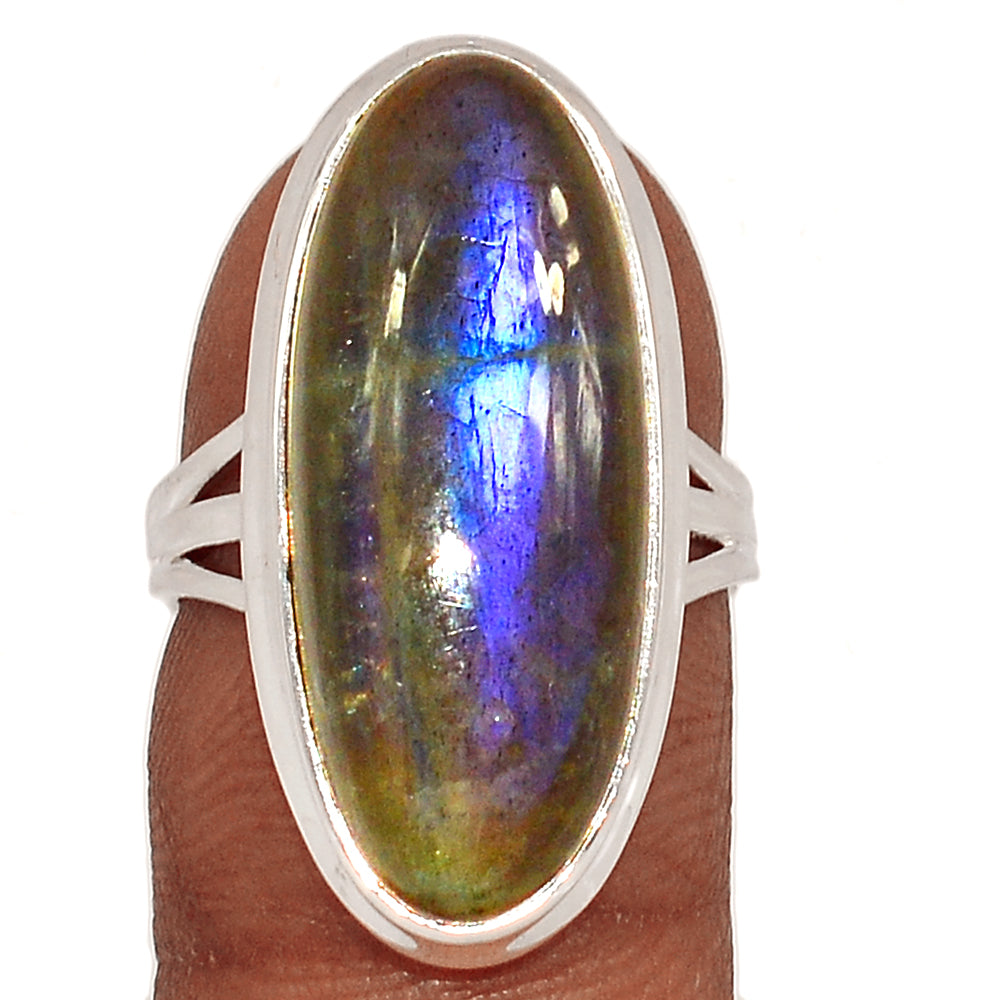 Sterling Silver Purple Fire Labradorite Ring