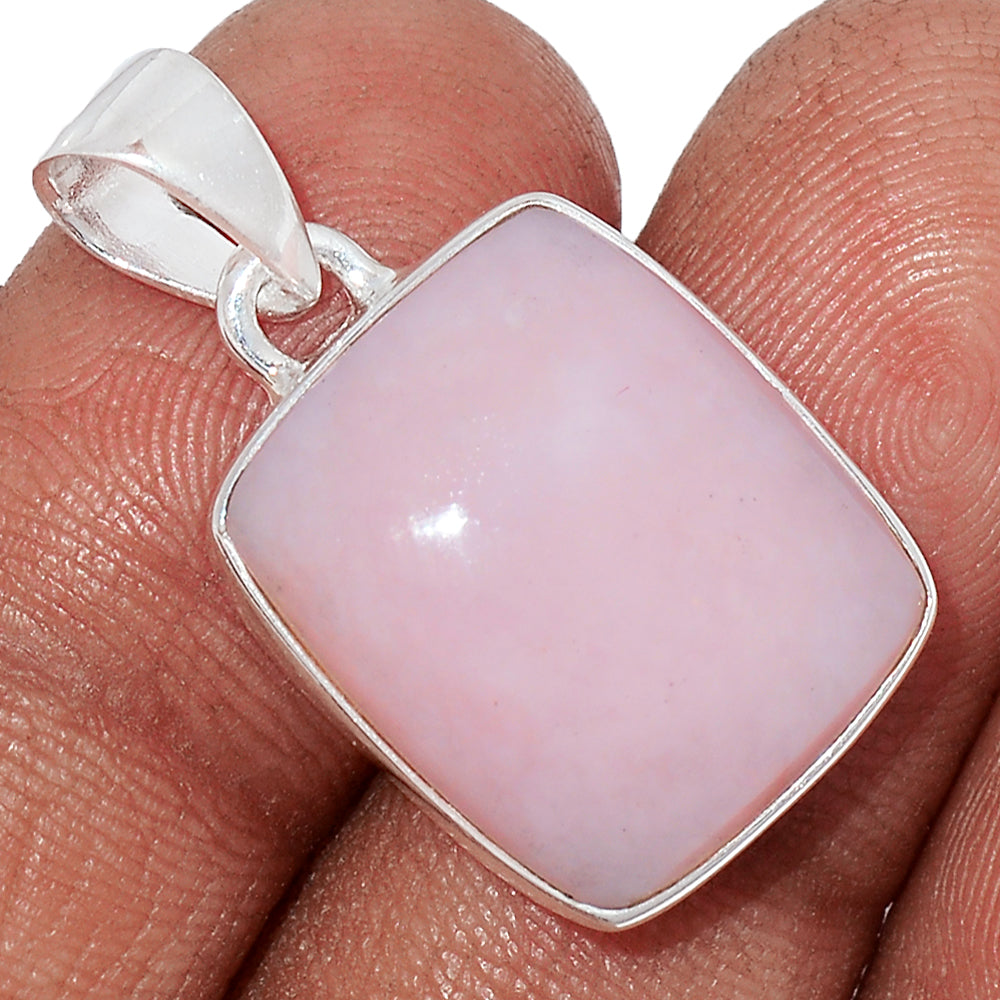 Sterling Silver Pink Opal Pendant