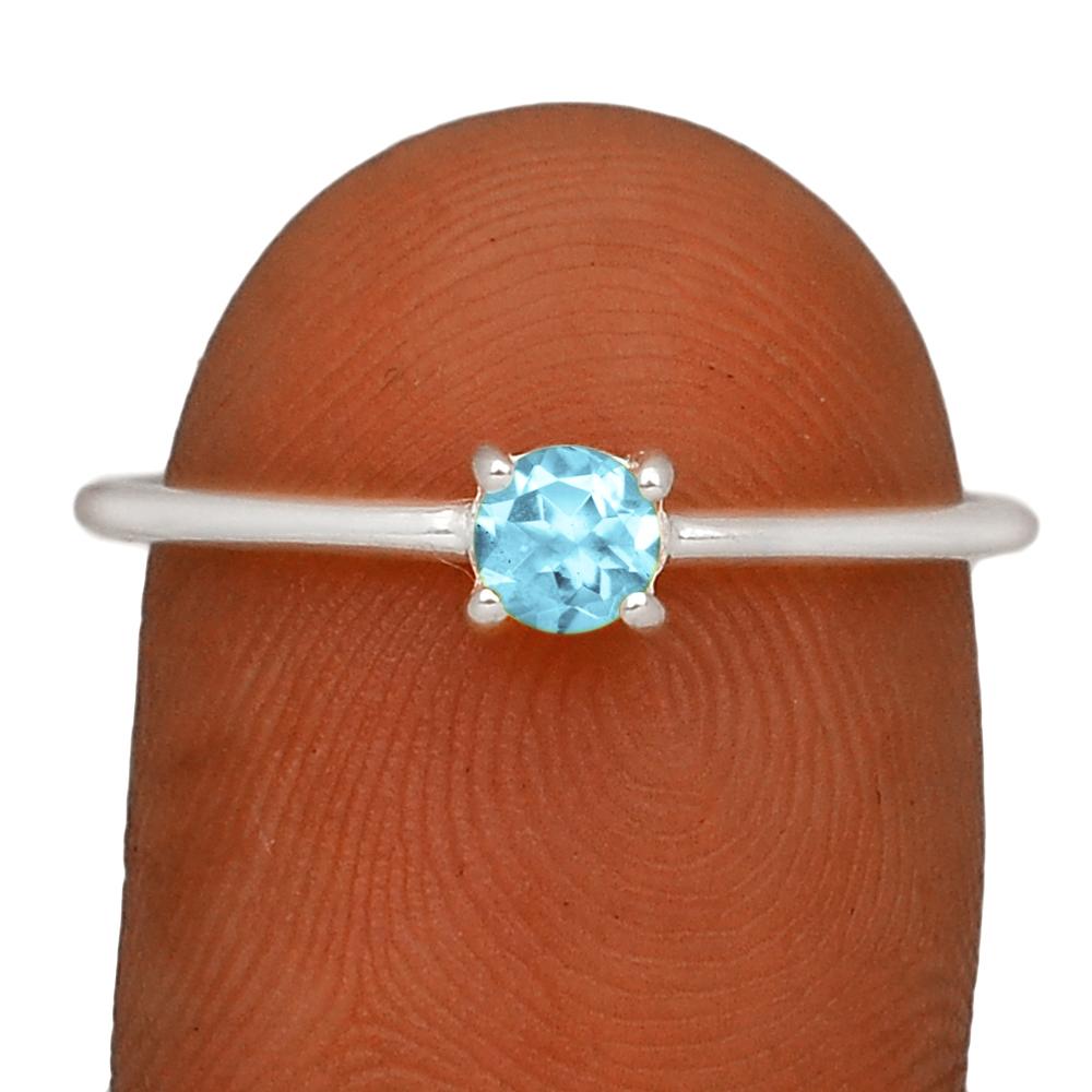 Sterling Silver Blue Topaz Ring