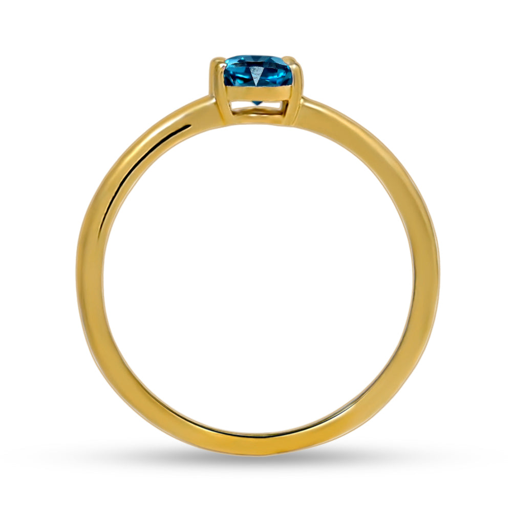 Gold Vermeil London Blue Topaz Ring