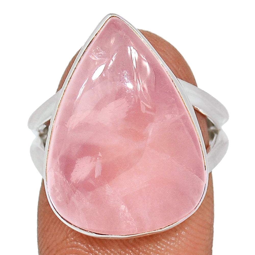 Sterling Silver Rose Quartz Ring