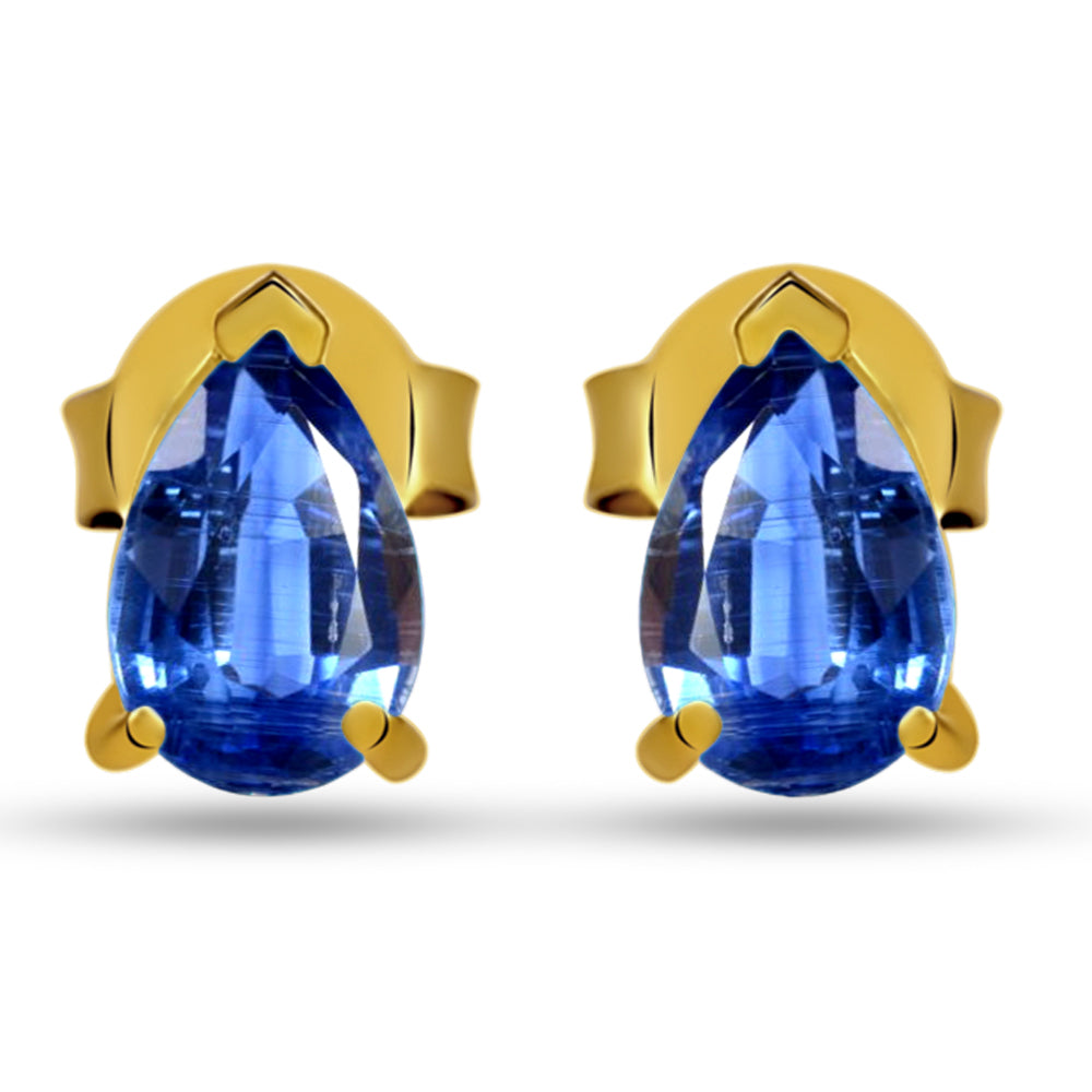 18k Gold Vermeil Kyanite Studs