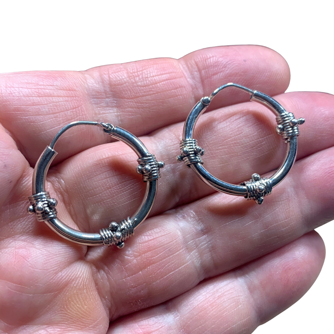 Sterling Silver Hoop Earrings