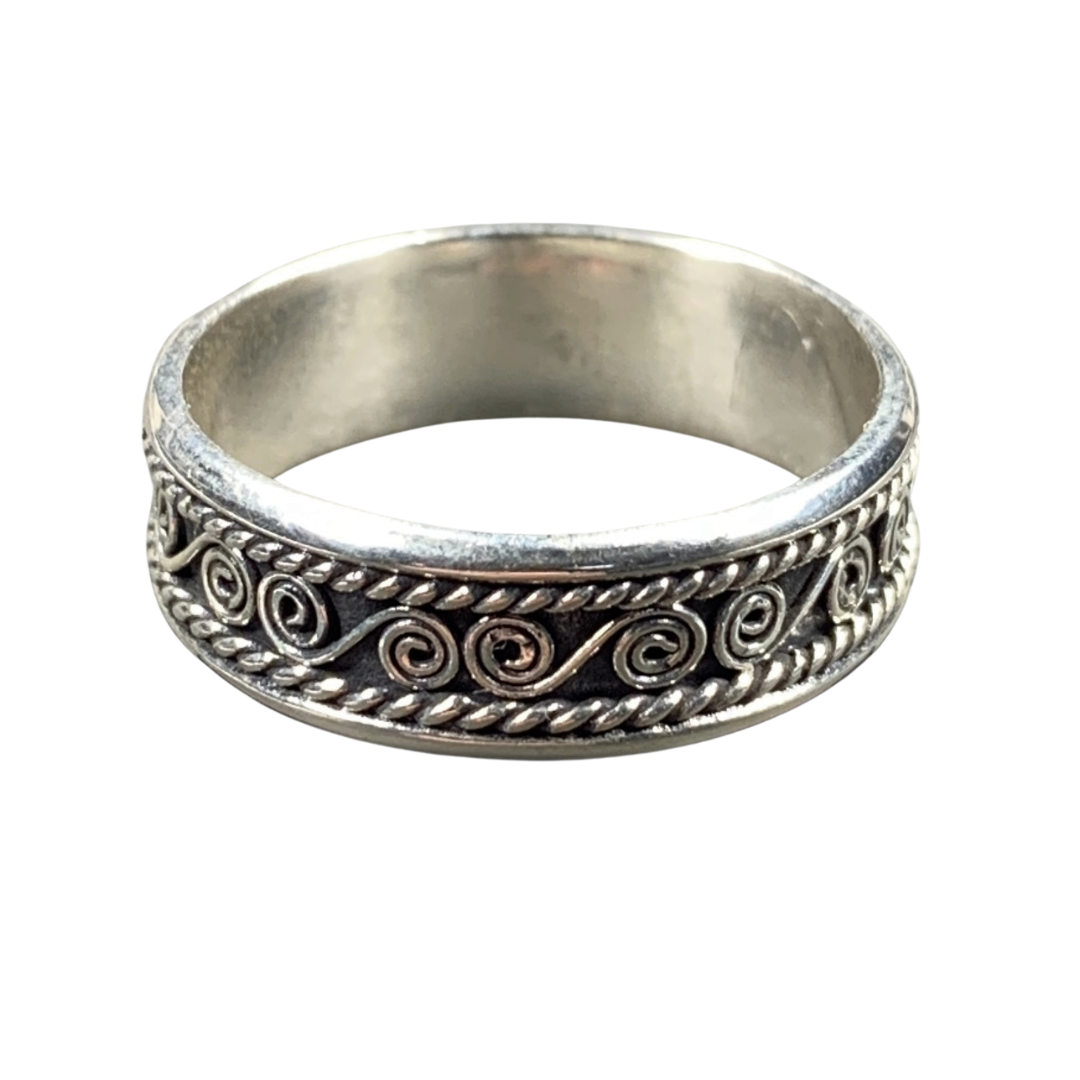 Sterling Silver Celtic Spiral Rings