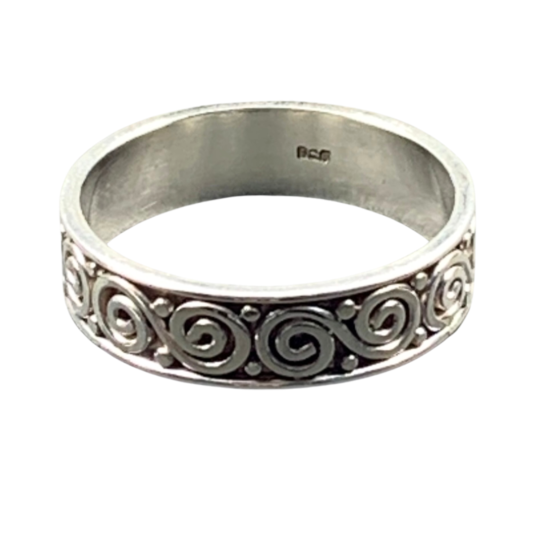 Sterling Silver Celtic Spiral Rings