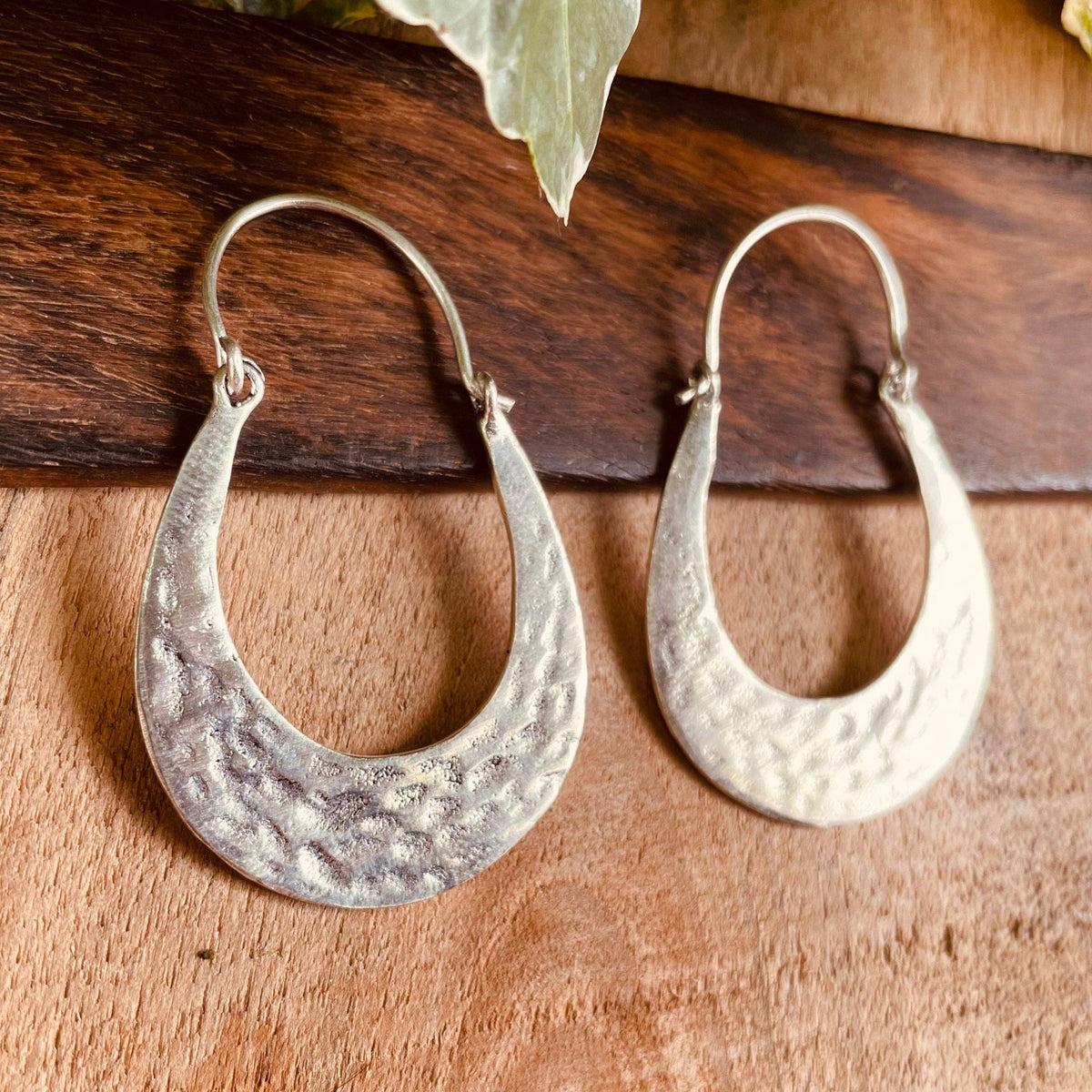 Silver Boho Earrings / Boho Jewelery / Bohemian Look / Festival Fashion / Yoga / Gypsy / Rustic / Tribal Jewellery / Indian Design