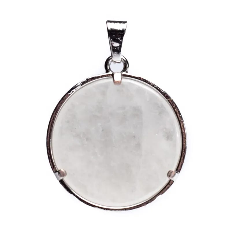 Flower of Life Pendant with Rock Crystal