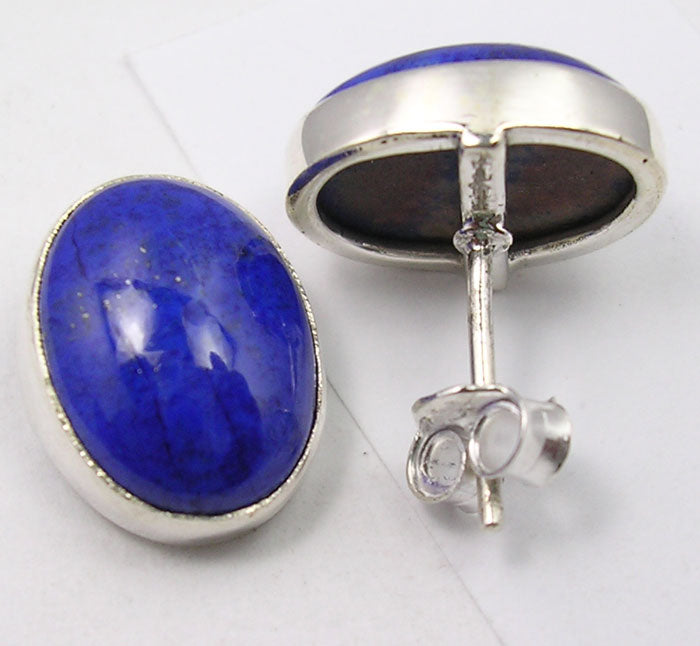 Lapis Lazuli Sterling Silver Studs