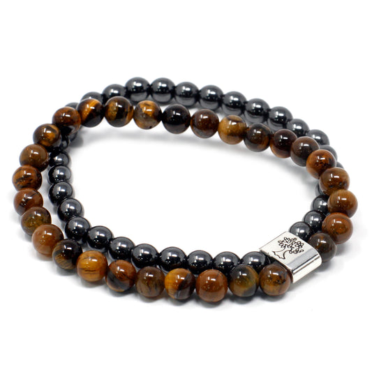 Magnetic Tiger Eye Gemstone Bracelet