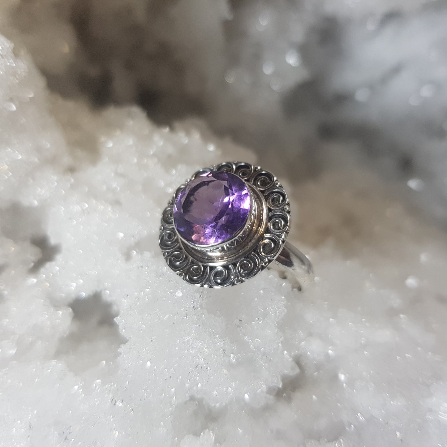 Amethyst Sterling Silver Ring