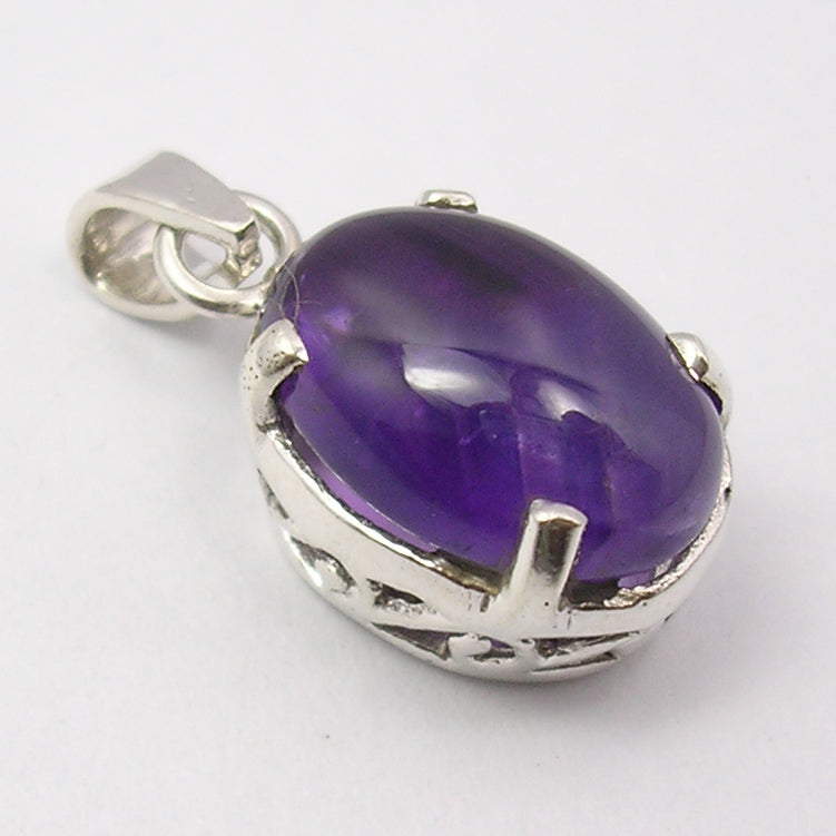Amethyst Sterling Silver Pendant