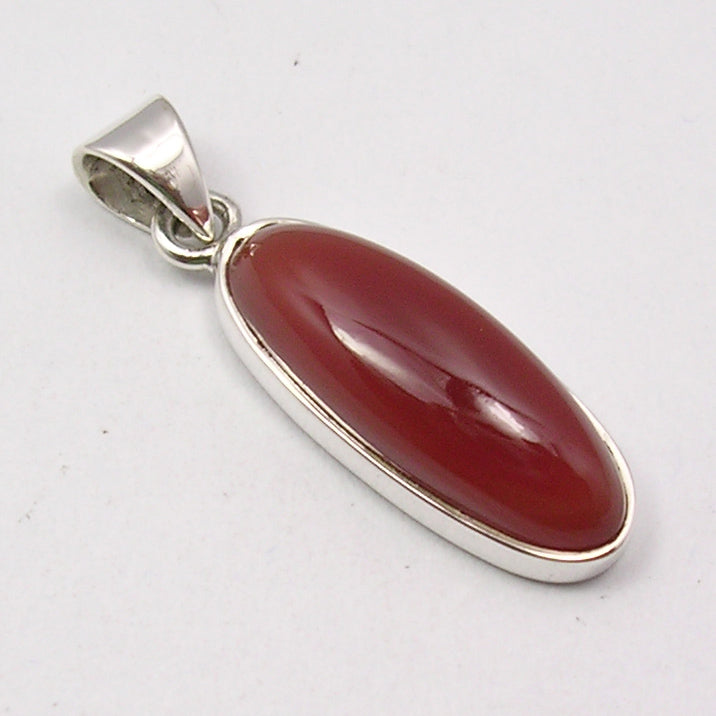 Carnelian Sterling Silver Pendant