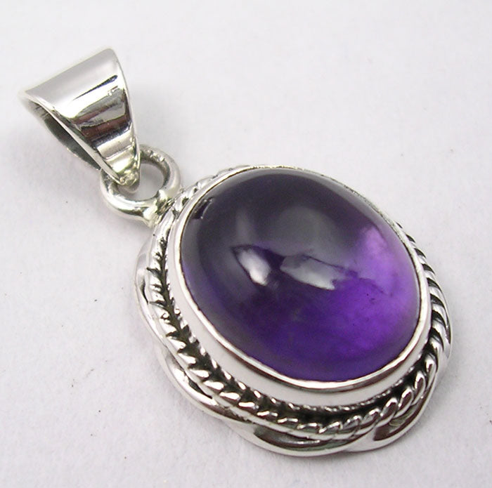 Amethyst Sterling Silver Pendant