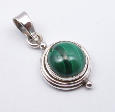 Malachite Sterling Silver Pendant