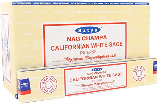 Satya Californian White Sage Incense Sticks 15 grams