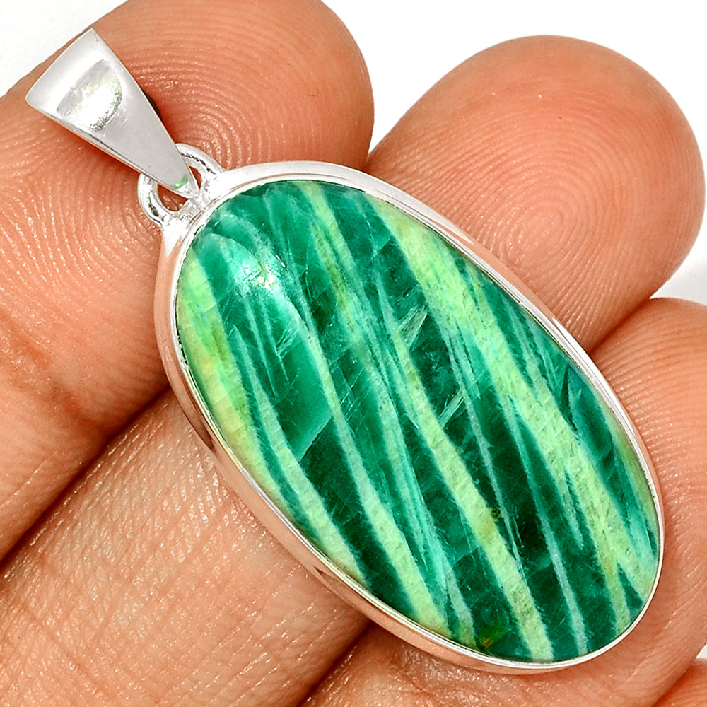 Sterling Silver Amazonite Pendant