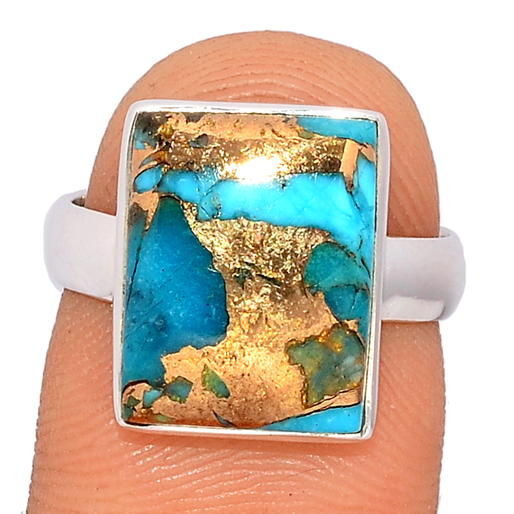 Sterling Silver Blue Copper Turquoise Ring