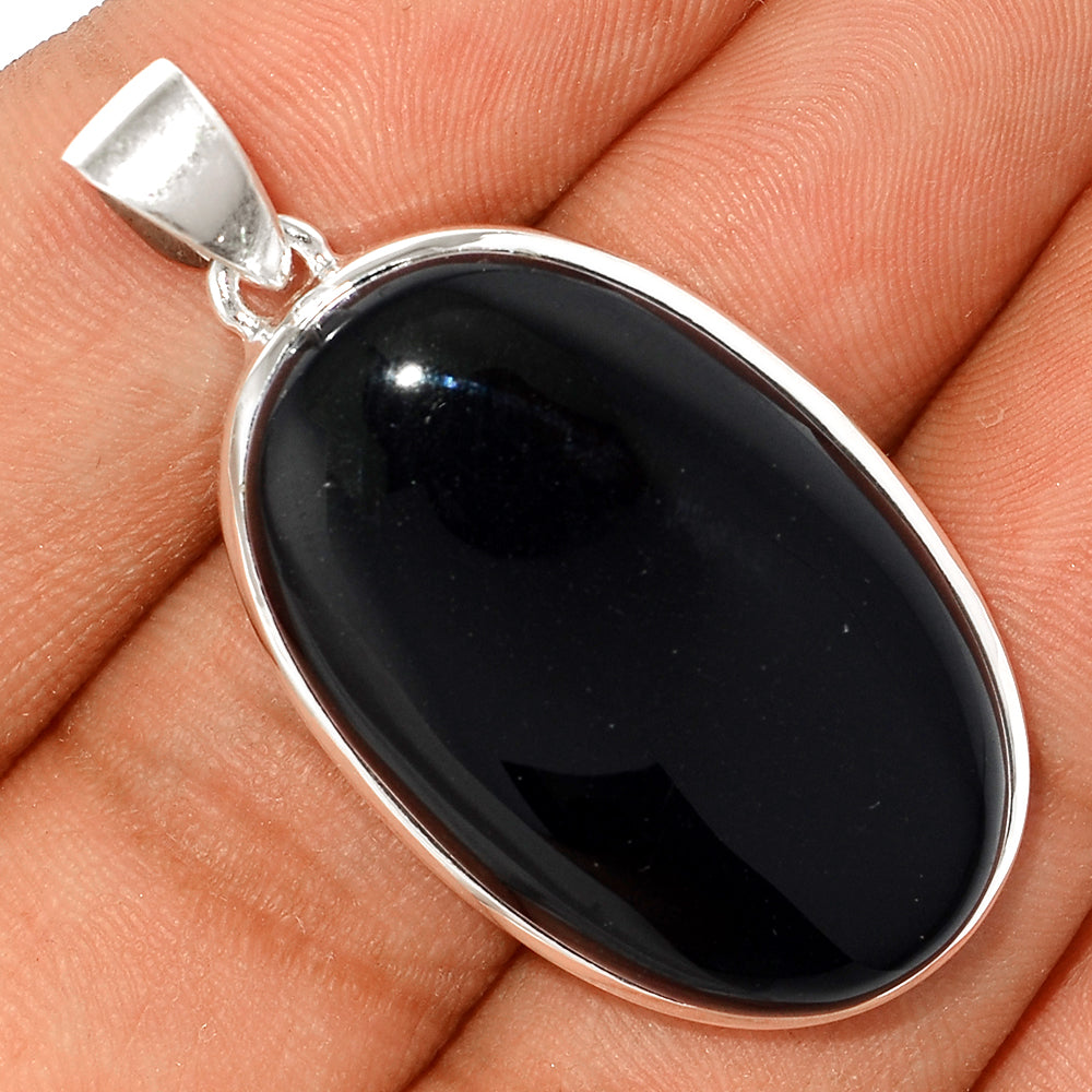 Sterling Silver Black Onyx Pendant