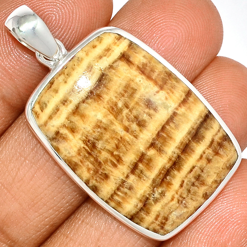 Sterling Silver Aragonite Pendant
