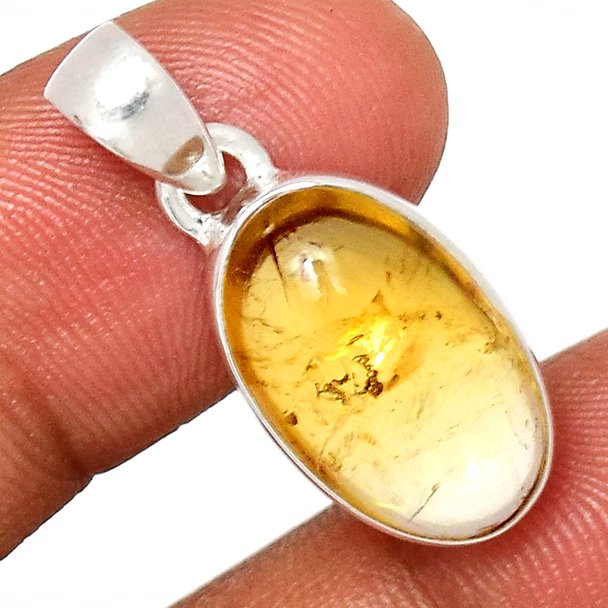 Sterling Silver Citrine Pendant