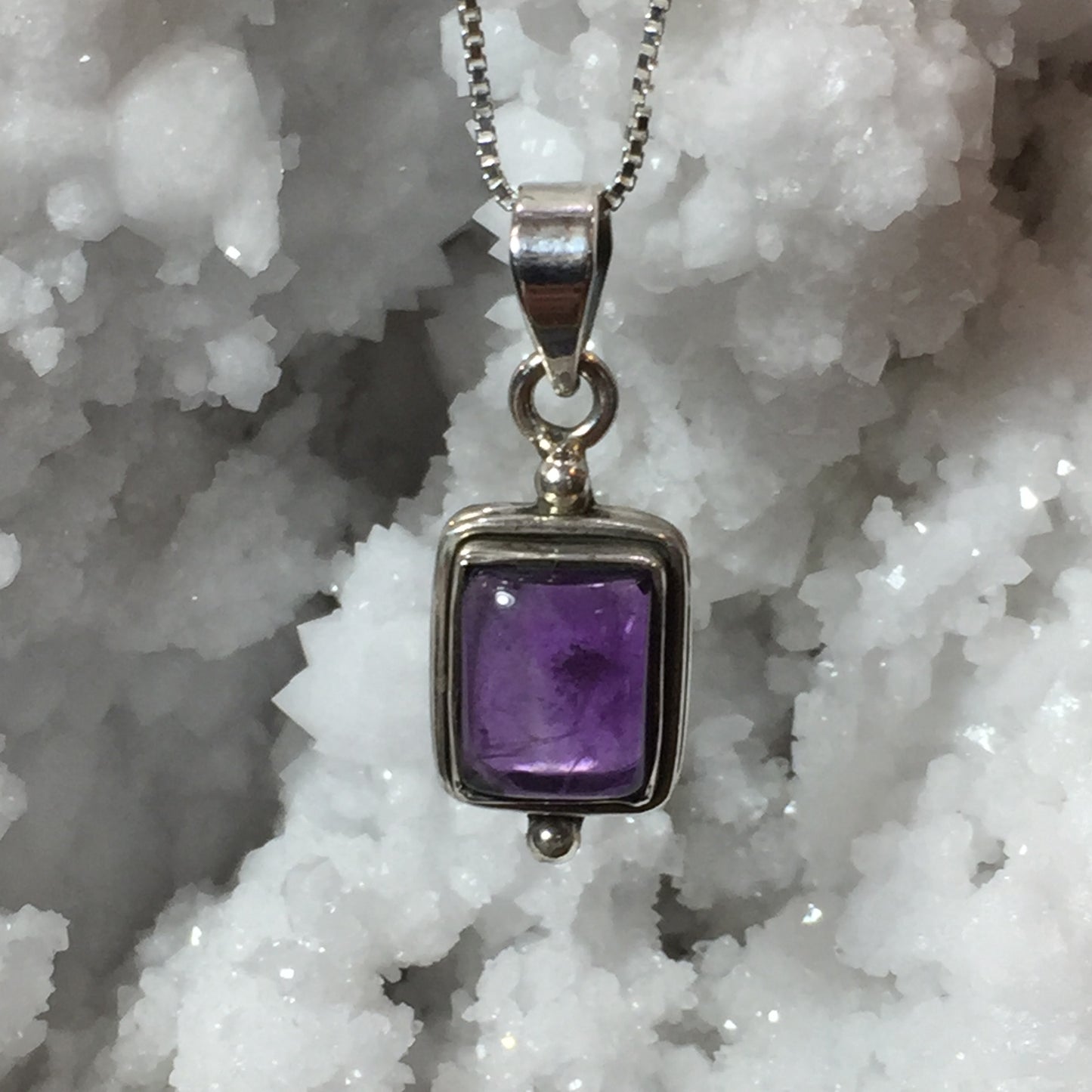 Amethyst Sterling Silver Pendant