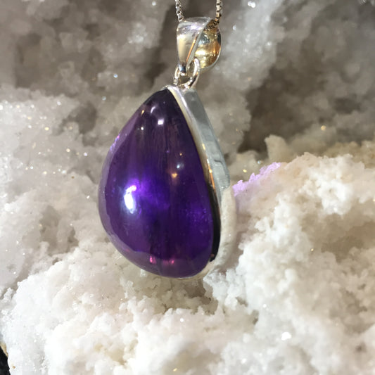 Amethyst Sterling Silver Pendant