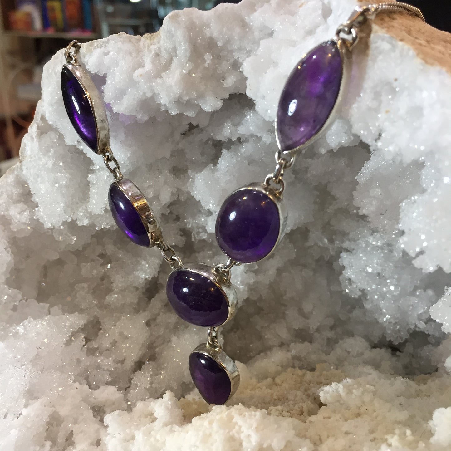 Amethyst Sterling Silver Necklace