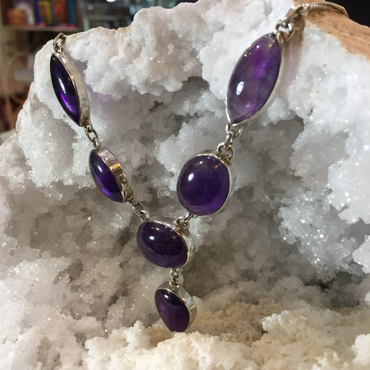 Amethyst Sterling Silver Necklace