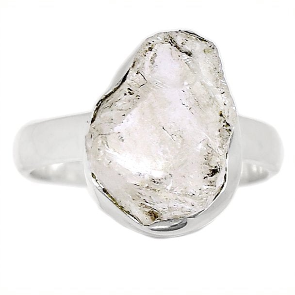 Sterling Silver Lemurian/ Rutilated Quartz Ring