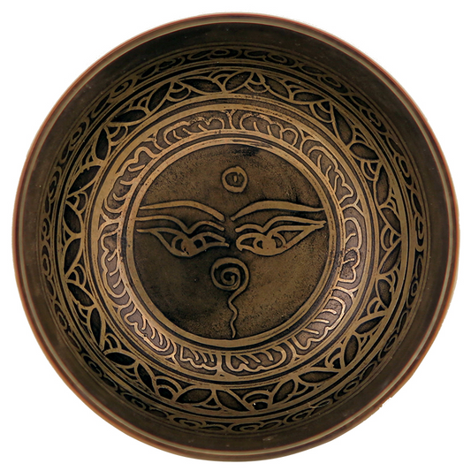 Singing Bowl With Engraved Om Mani Pad Me Hum